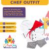 Chef Outfit for 16 Plush Animals Teddy Bear Clothes Costume with Hat and Apron Dress Up Accessories view 2