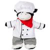 Chef Outfit for 16 Plush Animals Teddy Bear Clothes Costume with Hat and Apron Dress Up Accessories view 4