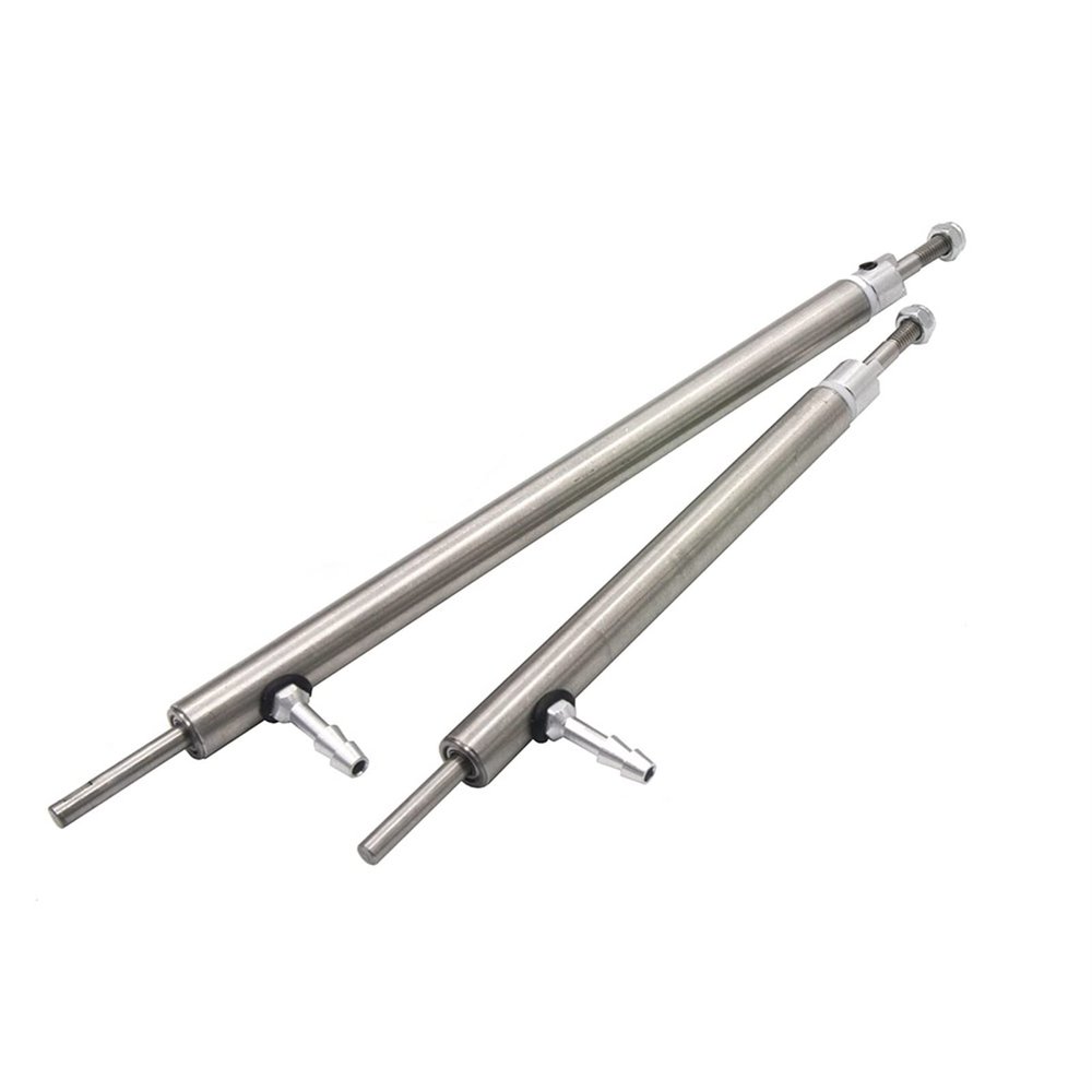 2PCS 4mm 150/100mm Stainless Steel Marine Boat Prop Shafts and Shaft Sleeve Tuber Set with Oil Nozzle for RC Boat