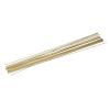 DingMotuo 20pcs Solid Brass Rods Diameter 1mm Length 300mm Drive Shaft Small Round Stick Connecting Spare Parts for RC Aircraft/Boat/Car view 1