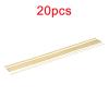 DingMotuo 20pcs Solid Brass Rods Diameter 1mm Length 300mm Drive Shaft Small Round Stick Connecting Spare Parts for RC Aircraft/Boat/Car view 2