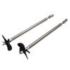 1 Pair RC Boat Motor 4MM Stainless Steel Shaft Set Metal Universal Joint with 50mm CW/CCW 4-Blades Propellers (Size : 15x10 for 3.17mm) view 1