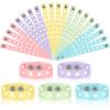 Aoriher 20 Pcs Silicone Charm Bracelets Valentines Day Gifts for Kids Silicone Wristband 100th Day of School Gift Adjustable Rubber Bracelet with Holes for Boy Girl (Candy Color) view 1