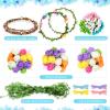 Syhood Rose Style Crowns Making Kit, 168 Pcs Parts, Make Your Own Flower Crown Wreath Headbands and Bracelets Craft Kit Hair Accessories Handmade DIY Floral Crown Garland Kit Presents for Party view 2
