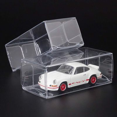 25 Pcs Toy Car Display Case, PVC Transparent Box, Vehicle Model Car Assemble Stand Organizer Box, Toy Car Display Cas Toy Car PVC Display Box, Clear Display Case Toy Car Display Box(#1)