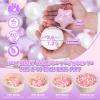 GOGOSO Balls for Ball Pit - Plastic Ball for Toddlers 1-3, Baby Kids Ball Pool Decoration 50 100 200 300 500 1000 (A Purple+Pink+White+Clear, 200 Balls) view 2