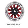 4Pcs Aluminum Alloy Beadlock Wheel Rims 1.9 Inch for 1/10 RC Crawler Car Upgrade Accessories Enhanced Grip view 2