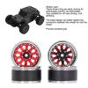 4Pcs Aluminum Alloy Beadlock Wheel Rims 1.9 Inch for 1/10 RC Crawler Car Upgrade Accessories Enhanced Grip view 3
