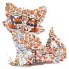100pcs Fox Stickers for Kids Cute Cartoon Fox Sticker for Water Bottles Waterproof Vinyl Animal Stickers Foxes Gifts for Boys Girls Teens Laptop Scrapbooks Foxes Party Favors Birthday Decorations view 1