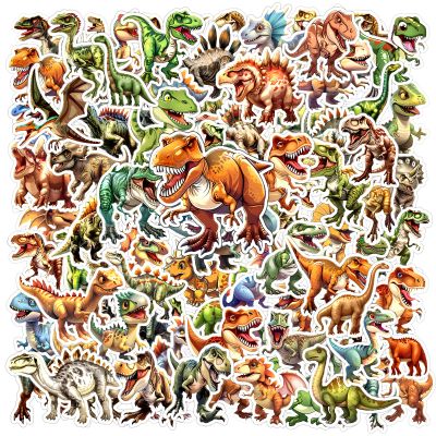 100Pcs Cartoon Dinosaur Stickers Dinosaur Water Bottles Stickers Dino Sticker for Dinosaurs Party Favor Cute Dino Sticker for Classroom Scrapbook Laptop Skateboard Computer Phone Case