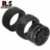 1/10 RC Wheels and Tires70mm On Road Rubber Tires for HPI Ken Block's Tamiya XV01 TT01 TT02B Kyosho FAZER MK2 Lc Racing PTG HSP RGT RC 3RACING D5 1/10 RC Rally Car (Black) view 3