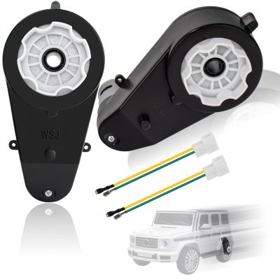 2 Pcs 12v Electric Powered Wheels Upgrade Motor Gearbox 12v RS550 40000RPM High Speed Drive Engine Motor Upgrade Gearbox Replacement Parts for Jeep Kids Ride On
