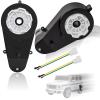2 Pcs 12v Electric Powered Wheels Upgrade Motor Gearbox 12v RS550 40000RPM High Speed Drive Engine Motor Upgrade Gearbox Replacement Parts for Jeep Kids Ride On view 1
