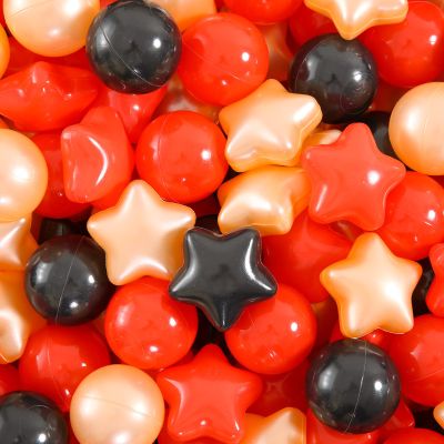 Heopeis Star Ball Pit Balls, Pack of 100 Plastic Toy Balls for Kids, Gift for Baby Toddler Birthday Christmas, Ball Pool Play Tent, Baby Kiddie Pool Water Toys, Party Decoration