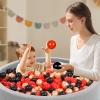 Heopeis Star Ball Pit Balls, Pack of 100 Plastic Toy Balls for Kids, Gift for Baby Toddler Birthday Christmas, Ball Pool Play Tent, Baby Kiddie Pool Water Toys, Party Decoration view 2