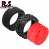 1/10 RC Wheels and Tires70mm On Road Rubber Tires for HPI Ken Block's Tamiya XV01 TT01 TT02B Kyosho FAZER MK2 Lc Racing PTG HSP RGT RC 3RACING D5 1/10 RC Rally Car (Red) view 3