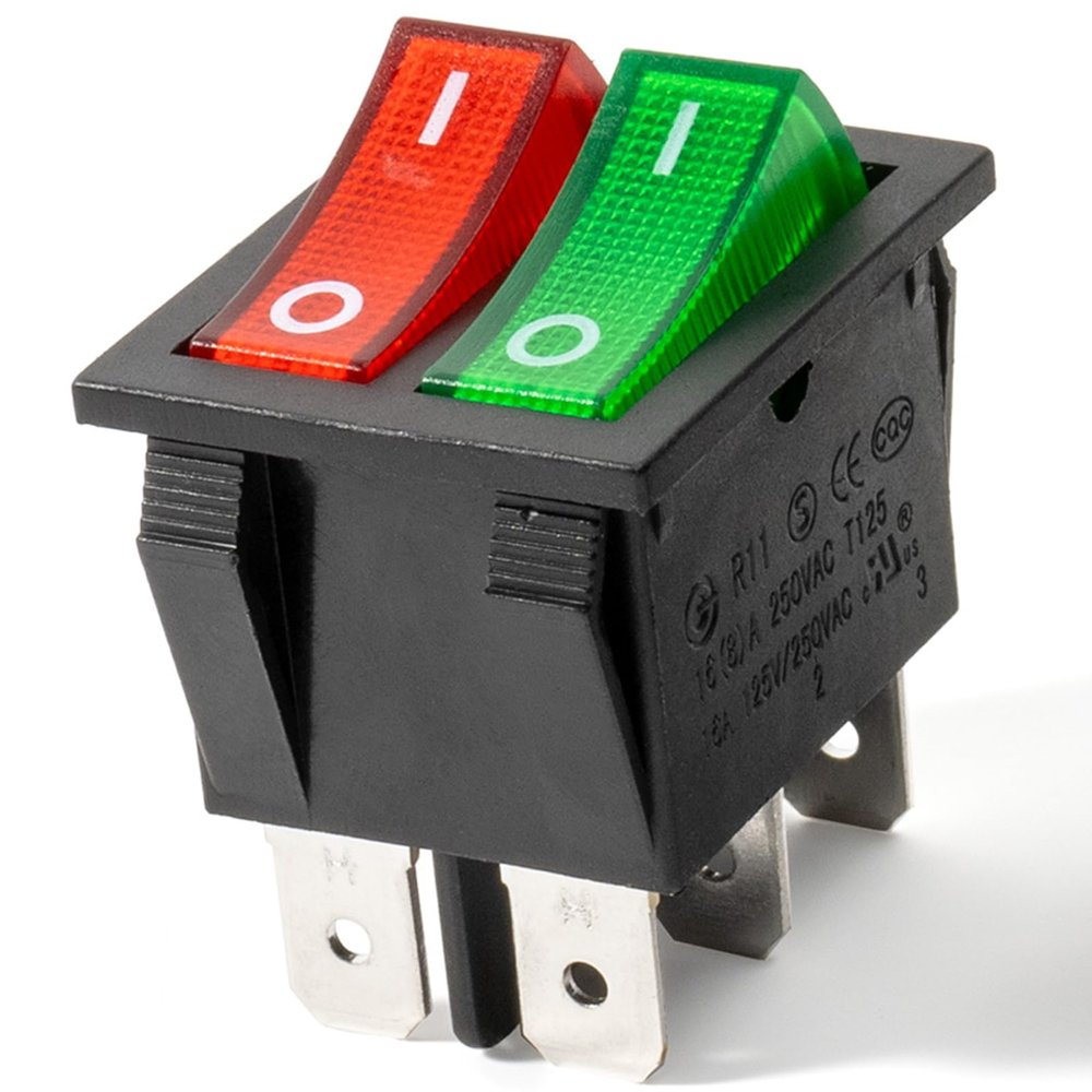2Pcs 2x2 4x4 12V Light Double Switch for Kids Ride onToys car Accessory 24v Forward Reverse high Low Speed Switch Button Double Pole Double Throw Switch Compatible with Power Wheels
