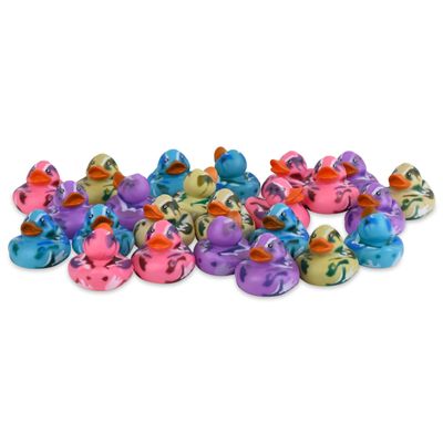 24-Pack Camo Rubber Ducks: Fun Unique Military-Inspired Bath Toys for SUV Ducking or Play - 2 inches