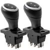 2PCS 6V 12V weelye Kids Bumper car Joystick Replacement Parts Forward Reverse Switch Joystick,Children's car Rotation 360 Degrees Toy car Push Rod Automatic Reset Switch view 1