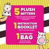 Taco Cat Goat Cheese Pizza Wildly Entertaining Plush Mittens Set | Official Game Accessories Bundle 5 Character Plush Mittens, 1 Drawstring Bag, and Instructions | Kids Birthday Gift | Ages 8+ view 3