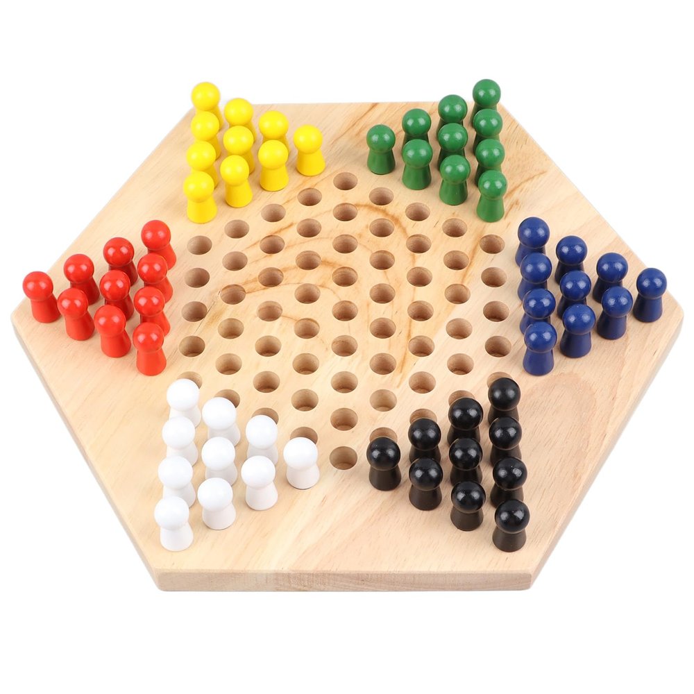 Chinese Checkers Set, Chinese Checkers Set, Colorful Chess with Chess Pieces for Kids Adults for Home Travel Camping