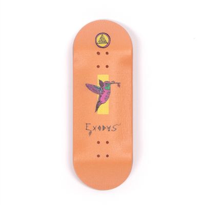 Exodus Deep Concave Fingerboard Deck (Orange Anoixi Bird, 35mm)