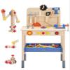 Pillowhale Wooden Kids Tool Bench with 69 Pieces  Wooden Workbench Toy with Tools, Gears & Storage, Construction & STEM Building Play Set for Kids Ages 36 view 1