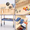 Pillowhale Wooden Kids Tool Bench with 69 Pieces  Wooden Workbench Toy with Tools, Gears & Storage, Construction & STEM Building Play Set for Kids Ages 36 view 3
