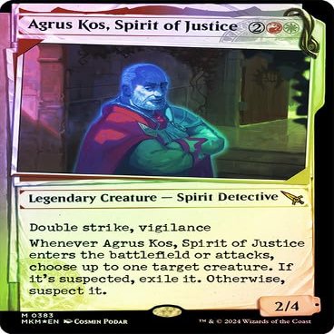 Agrus Kos, Spirit of Justice (Showcase) (Invisible Ink Foil) (383) MTG