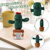 Positive Cactus Crochet, 5.3 Inch Handmade Summer Knitted Cactus Toy Funny Positive Cactus Cute Emotional Support Life Plant Doll Gifts with Encouragement Card for Home Party Decoration view 3