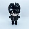 niannyyhouse 20cm Plush Doll Clothes Leather Coat Jeans Glasses Vest Shoes Jacket Outfit 8in Dolls Dress Up (Brown-20cm) view 2