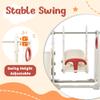 4 in 1 Toddler Slide and Swing Set, Kids Playground Climber Slide Playset with Basketball Hoop,Freestanding Combination for babies view 3