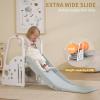 3 in 1 Toddler Slide Large Play Climber PlaySet with Extra Long Slipping Slope Indoor Slide Kids Slide Toddler Playground Toddler Slide Outdoor Toys for Toddlers (White) view 4