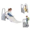 3 in 1 Toddler Large Play Climber Slide PlaySet with Extra Long Slipping Slope Indoor Kids Slide Toddler Playground Toddler Slide Outdoor Toys for Toddlers (Gray) view 1