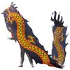 PAIKOOL Dragon Dance Ribbon Poi for Kids & Adults, 16.4 FT Black Dragon Claw with Real-Like Dragon Head & Washable Silk-Like Nylon Ribbon view 1
