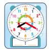 ANCOMEDO Large 12" Magnetic Writable Dry Erase Teaching Clock,Teaching Demonstration Clock for Kids Learning Time with Cute Style for Home School Classroom Supplies(12" x 11") view 1