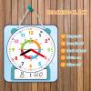 ANCOMEDO Large 12" Magnetic Writable Dry Erase Teaching Clock,Teaching Demonstration Clock for Kids Learning Time with Cute Style for Home School Classroom Supplies(12" x 11") view 2