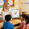 ANCOMEDO Large 12" Magnetic Writable Dry Erase Teaching Clock,Teaching Demonstration Clock for Kids Learning Time with Cute Style for Home School Classroom Supplies(12" x 11") view 4