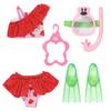 BABY born Zapf Creation 836996 Diving Set with Bikini, Diving Goggles and Fins for 43 cm Dolls view 1