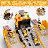 Construction Toys Truck Crane for Kids - Truck Race Track Kids Toy Eject Car Set Excavator Bulldozer Dump Trucks Cement Truck Vehicle Easter Christmas Birthday 2+ 3 4 5 6 7 8 Years Old Boy Girl Gift view 2