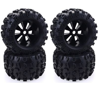 Repair 4pcs/pack 1/8 Scale 17mm Hex RC Truck Tires and Wheels Set Glued for Traxxas for Maxx for E-Revo for Revo 3.3, for JLB Cheetah Monster Drone accessories (Color : 8477 Tire)