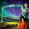 Light Up Glow in The Dark Soccer Ball Soccer Net | Football Gift for Boys Girls Kids Teens & Youths view 1
