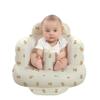 AGITVPS Upgrade Inflatable Baby Seat with Tray for Babies 3-36 Months, Built in Air Pump Bumbo Seat with Tray, Baby Chair Sit Me up Floor Seat for Baby, Learning to Sit&Feeding (Pillar-Bear Cub) view 1