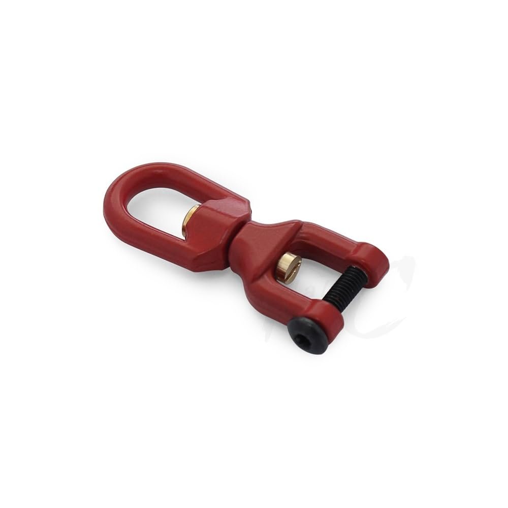1/10 Scale Trailer Hitch Shackle Winch Pulley Snatch Block Buckle Rescue Chain for RC Crawler Axial SCX10 Wraith TRX4 TRX6 VS4 Parts (Color : RD-4)