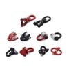 1/10 Scale Trailer Hitch Shackle Winch Pulley Snatch Block Buckle Rescue Chain for RC Crawler Axial SCX10 Wraith TRX4 TRX6 VS4 Parts (Color : RD-4) view 2