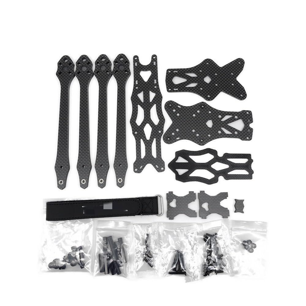 LSFWJP Carbon Fiber FPV Frame kit Freestyle 5/6/7 inch with 5.5mm Arm for APEX HD RC Quadcopter Racing Drone Parts (Color : APEX HDD 7inch)