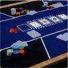 Poker Table Top 94 x 47 Inch, Texas Hold'em Poker Mat for Home Game Nights Up to 10 Players, Blackjack, Casino Poker Topper with Storage Bag view 2