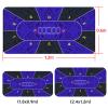 Poker Table Top 94 x 47 Inch, Texas Hold'em Poker Mat for Home Game Nights Up to 10 Players, Blackjack, Casino Poker Topper with Storage Bag view 3