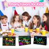 ZMLM Valentines Day Gifts Kids Classroom: 24 Pack Scratch Rainbow Art Notebook Paper, Birthday Party Favors For Kids 4-8, Bulk Goodie Bags Stuffers, Student Prizes From Teacher, Kindergarten Toy view 3