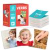 ALSOLIFE 80 Verb Cards Speech Therapy, Videos for Fun Learning, Sturdy and Durable Action Verbs Flash Cards for Kids, Speech Therapy Materials for Autism Non Verbal Autistic Kids Ages 4-8 view 1